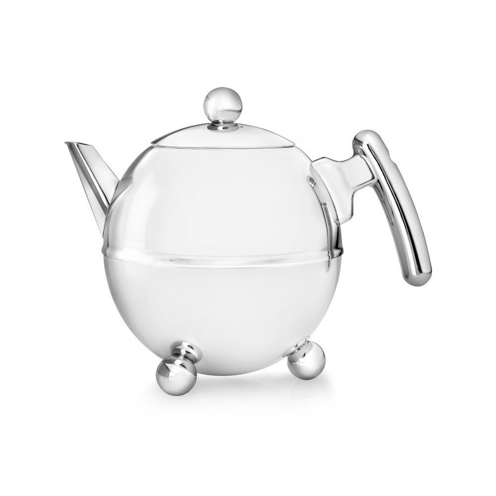 Kanvica na čaj z nehrdzavejúcej ocele v striebornej farbe 1