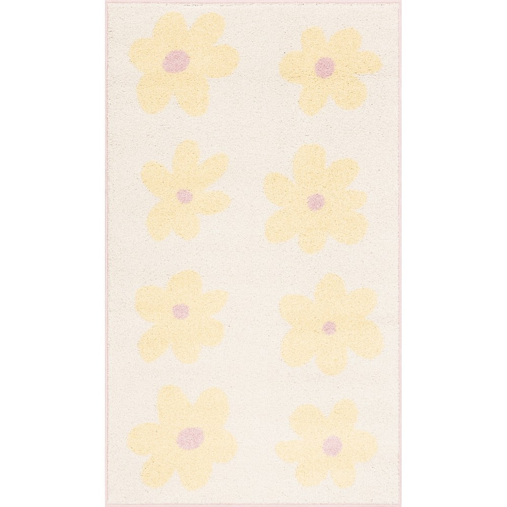 Žltý/slonovinový detský koberec 160x230 cm Dazzy Vanilla – FD