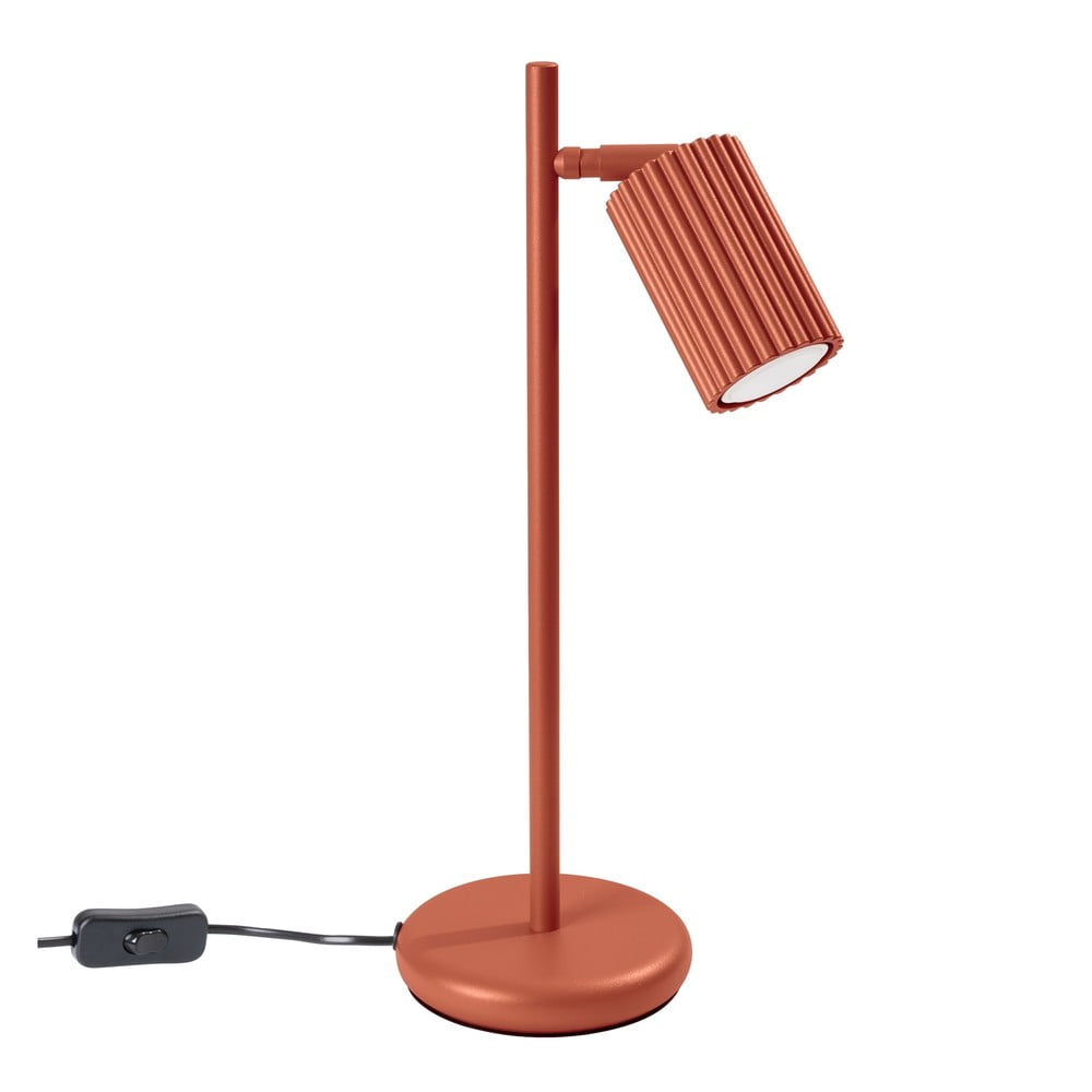 Stolová lampa v tehlovej farbe (výška  43 cm) Gleam – Sollux