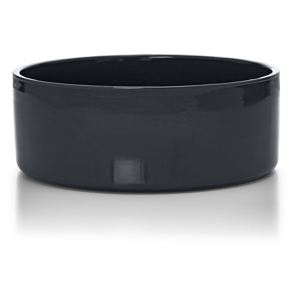 Porcelánová miska pre psa ø 16 cm Scodella Graphite S/M – MiaCara