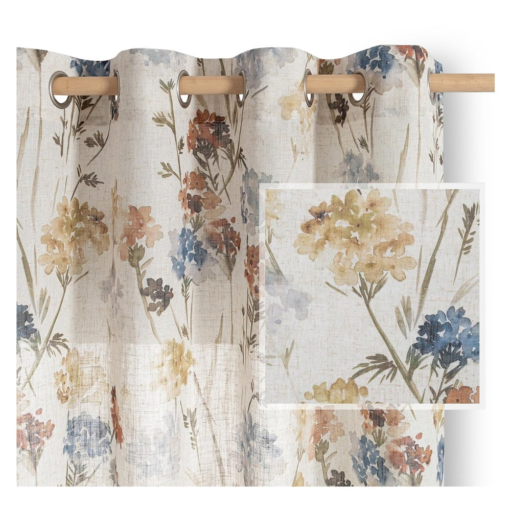 Krémovobiely záves 135x250 cm Flosi – Restilo