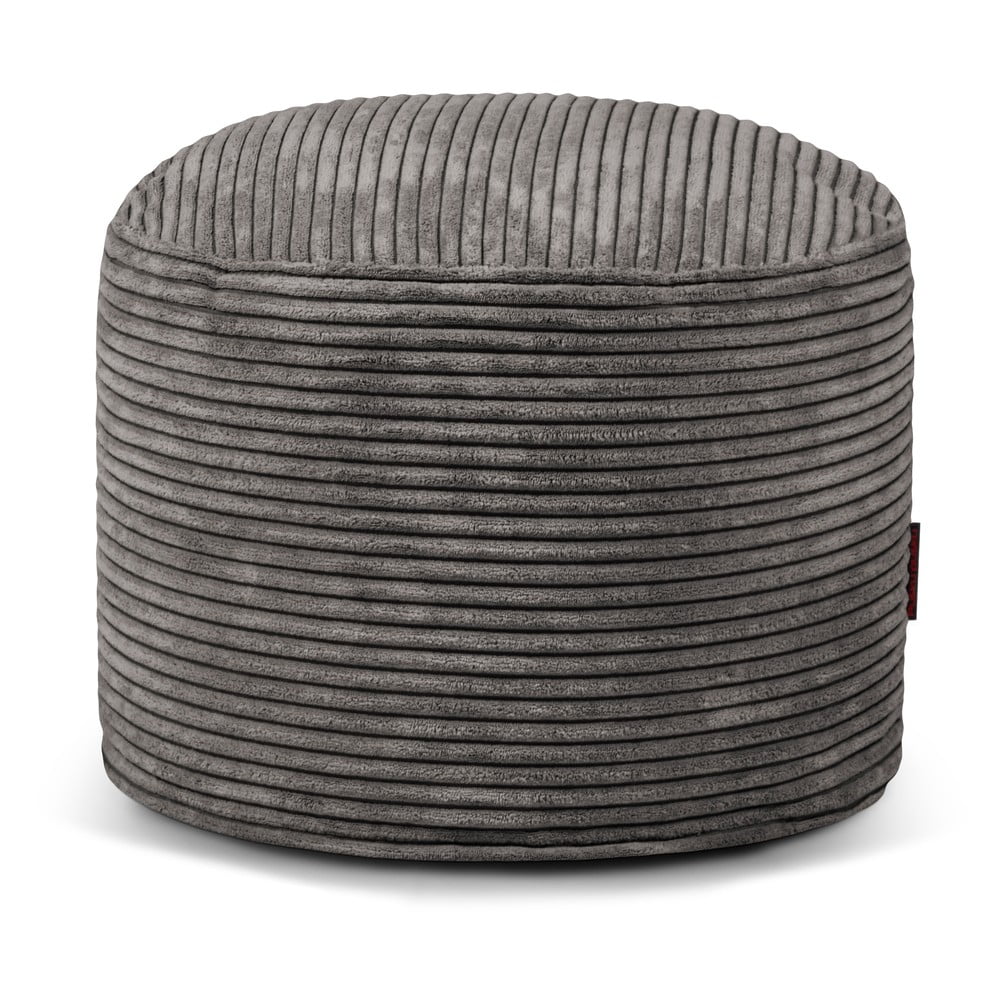 Tmavosivý menčestrový sedací vak Mini – SLOWDOWN