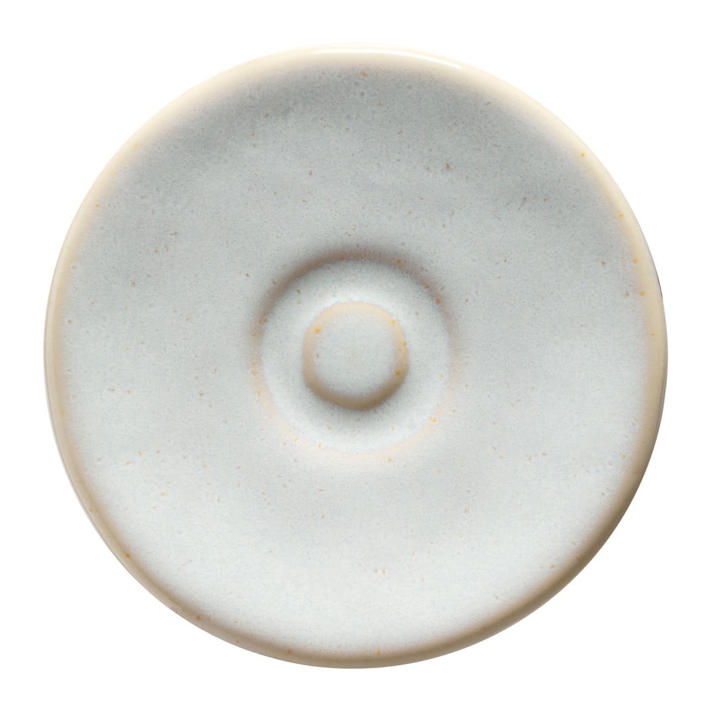 Biely kameninový tanierik na espresso Costa Nova Roda