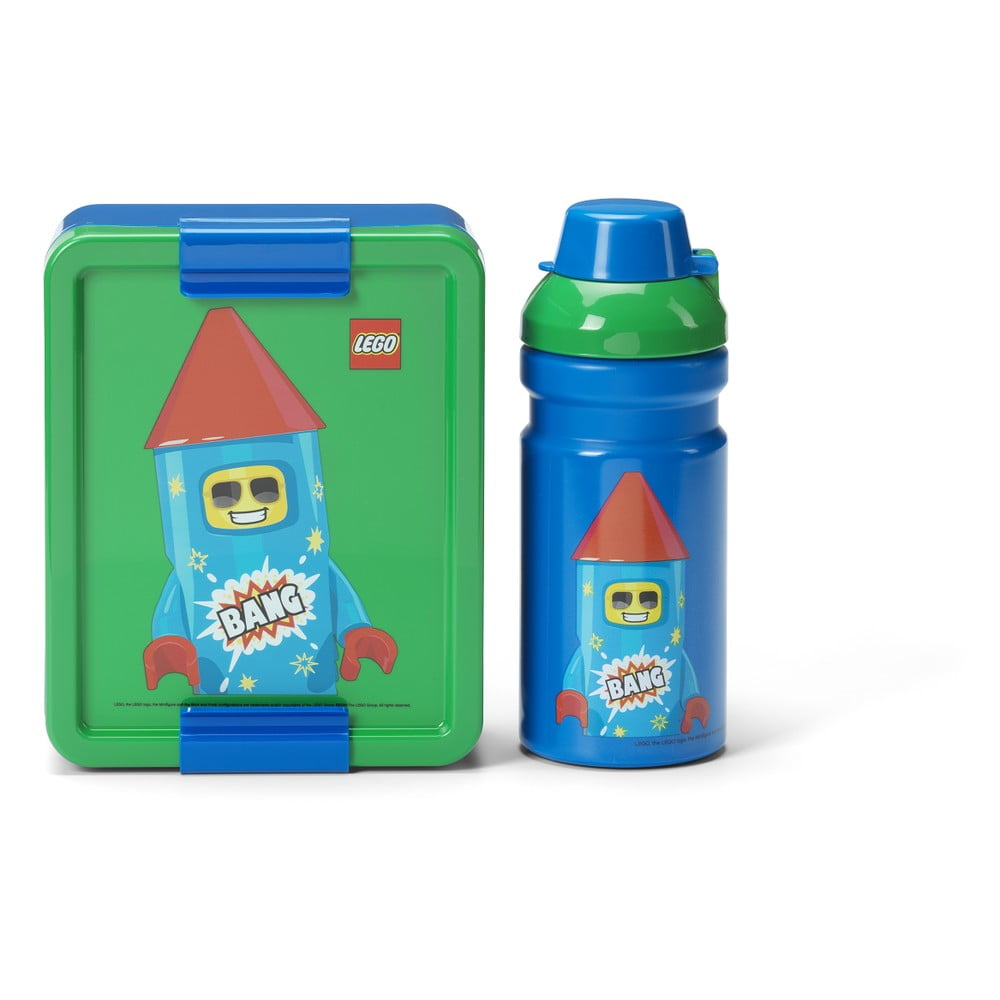 Detský desiatový box s fliaš Rocket – LEGO®