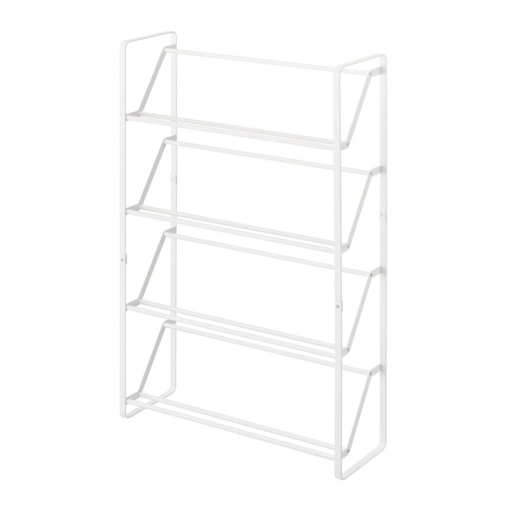 Biely kovový stojan na topánky Frame – YAMAZAKI