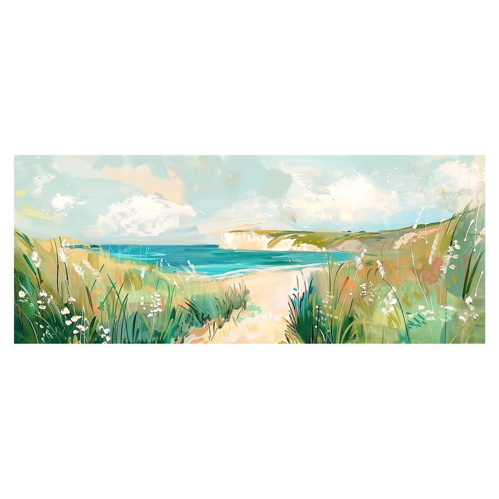 Obraz 60x150 cm Gouache Sea – Styler