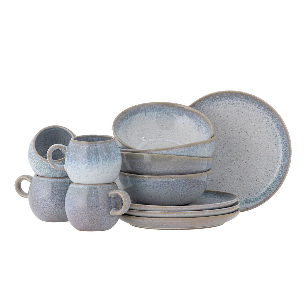 Kameninová jedálenská súprava 12 ks Paula – Bloomingville