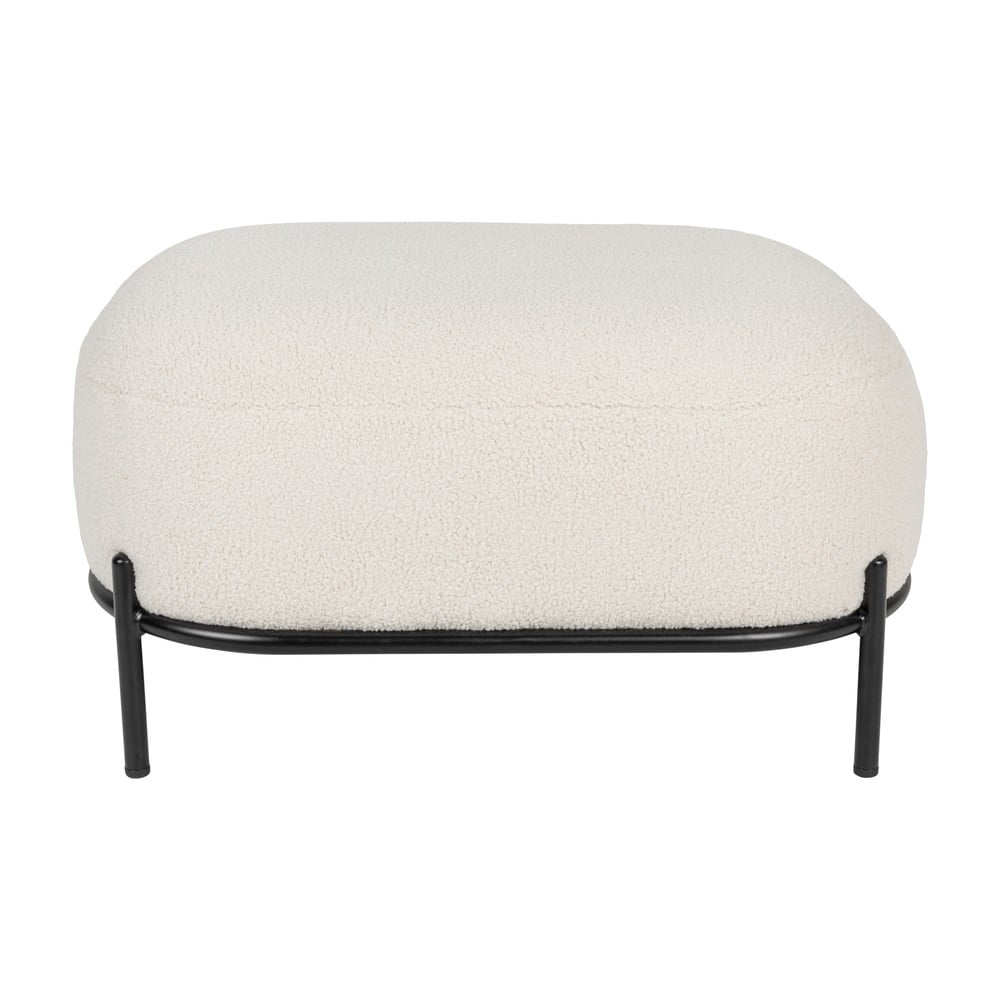 Krémový taburet Hocker Polly – White Label