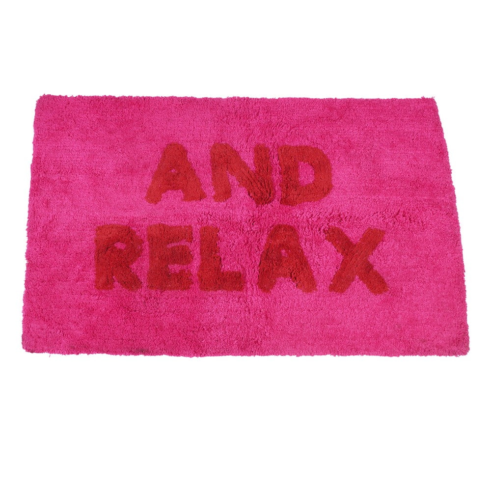 Ružová kúpeľňová predložka 50x80 cm And Relax – Rex London