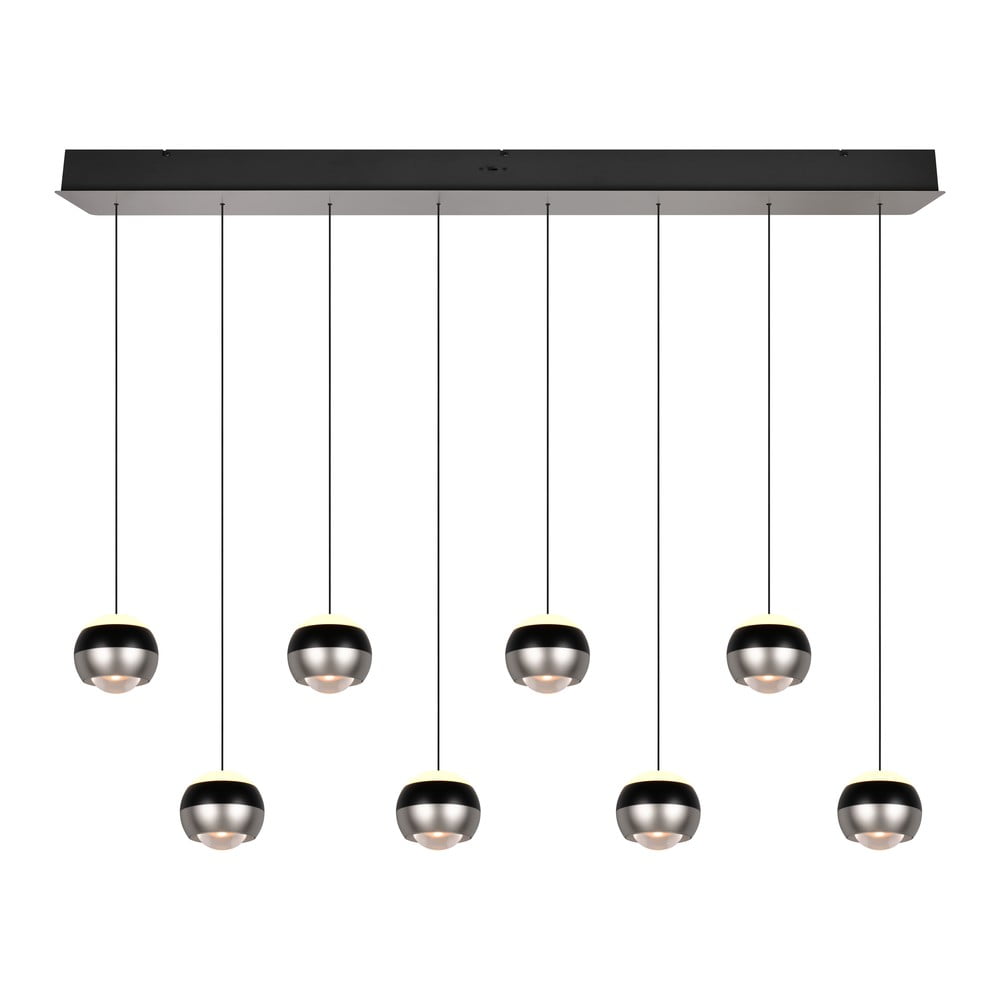 Čierne/v striebornej farbe LED závesné svietidlo Orbit – Trio Select