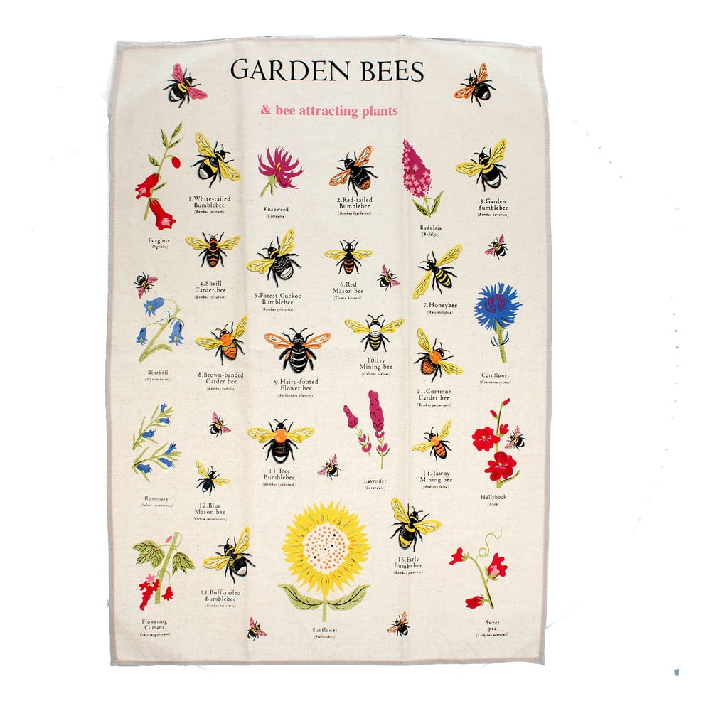 Bavlnená utierka 50x70 cm Garden Bees – Rex London