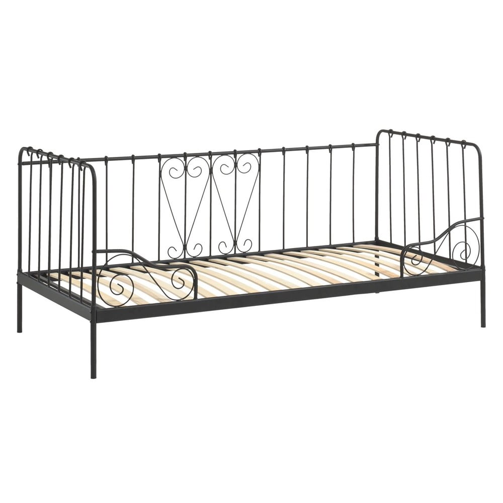 Čierna detská posteľ 90x200 cm Alice - Vipack