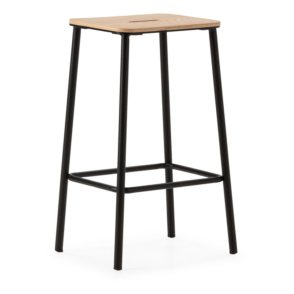 Čierne barové stoličky v súprave 2 ks (výška sedadla 65 cm) Abba – Marckeric