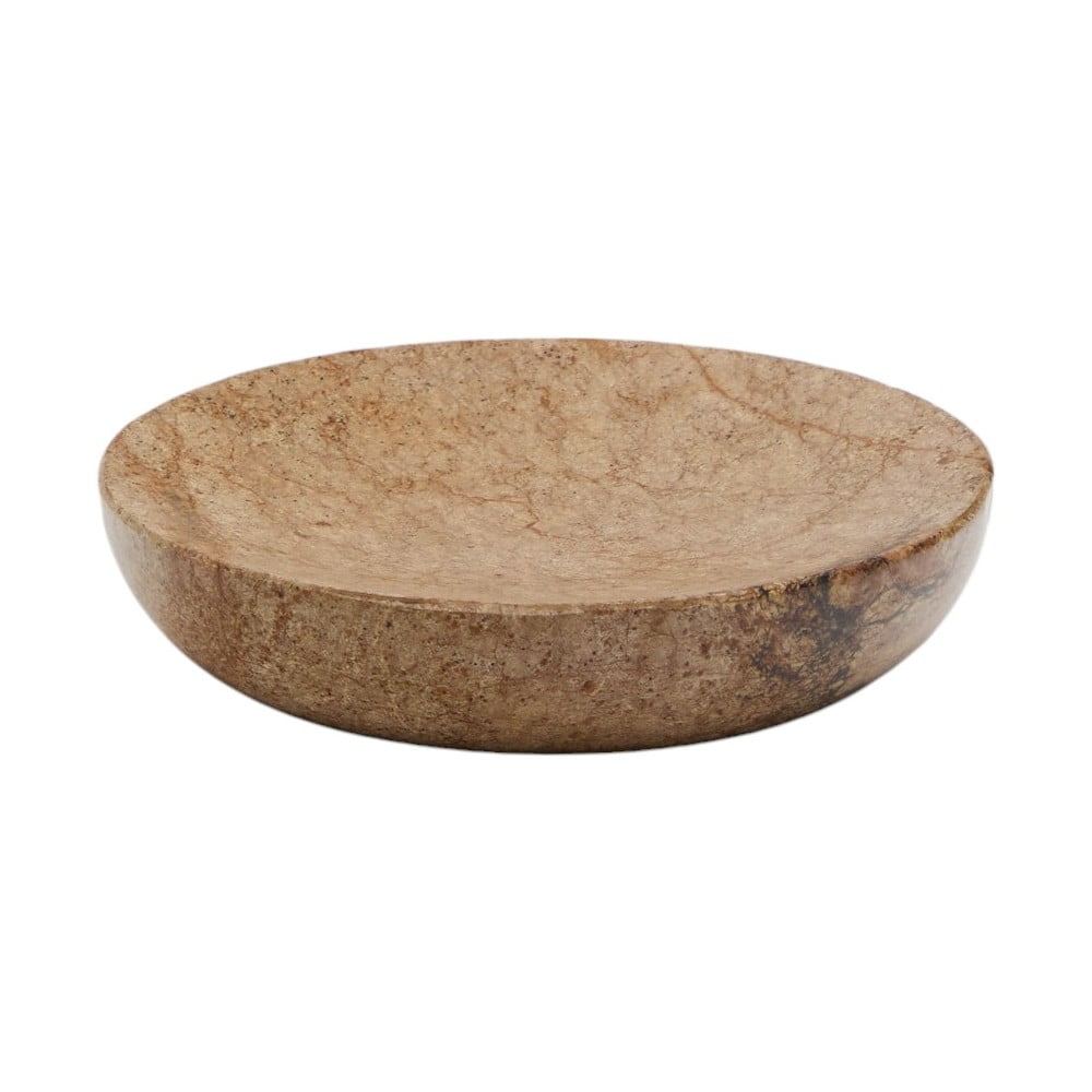 Mramorová nádobka na mydlo v prírodnej farbe Spalsh – Kave Home