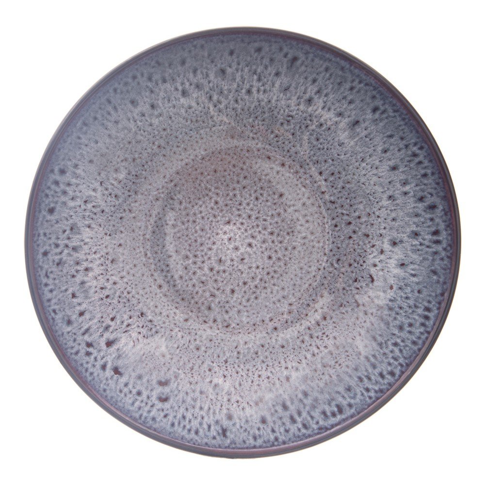 Fialový hlboký  keramický tanier ø 20