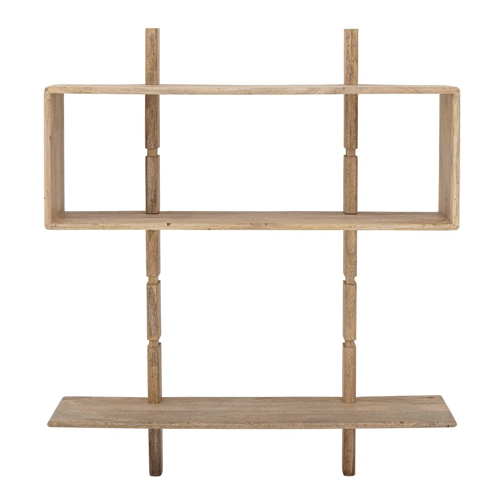 Nástenná knižnica z mangového dreva v prírodnej farbe 96