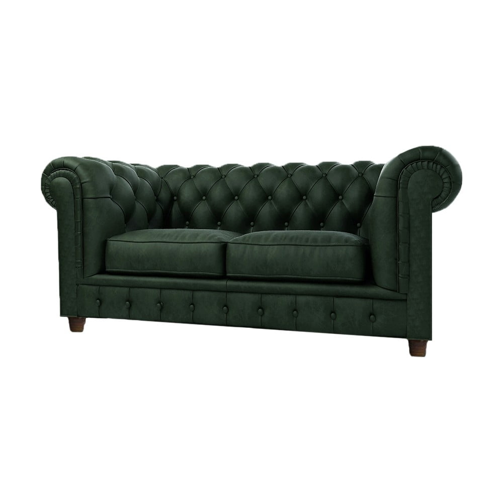 Tmavozelená zamatová pohovka 184 cm Cambridge - Ropez