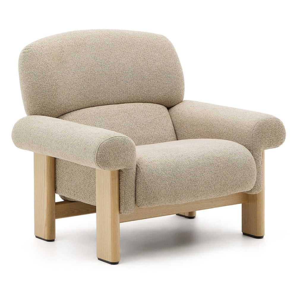 Béžové ženilkové kreslo Nema – Kave Home