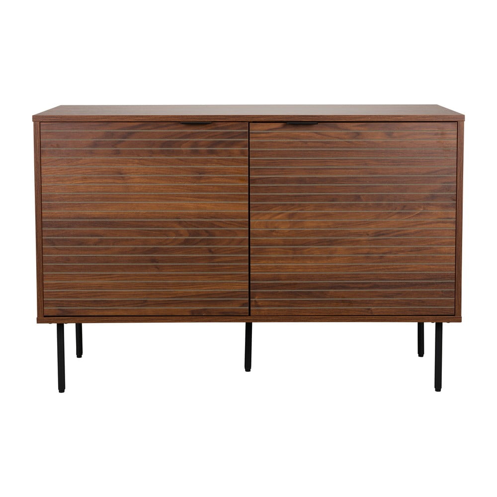 Hnedá komoda v dekore orecha 110x74x40 cm Stripes – White Label