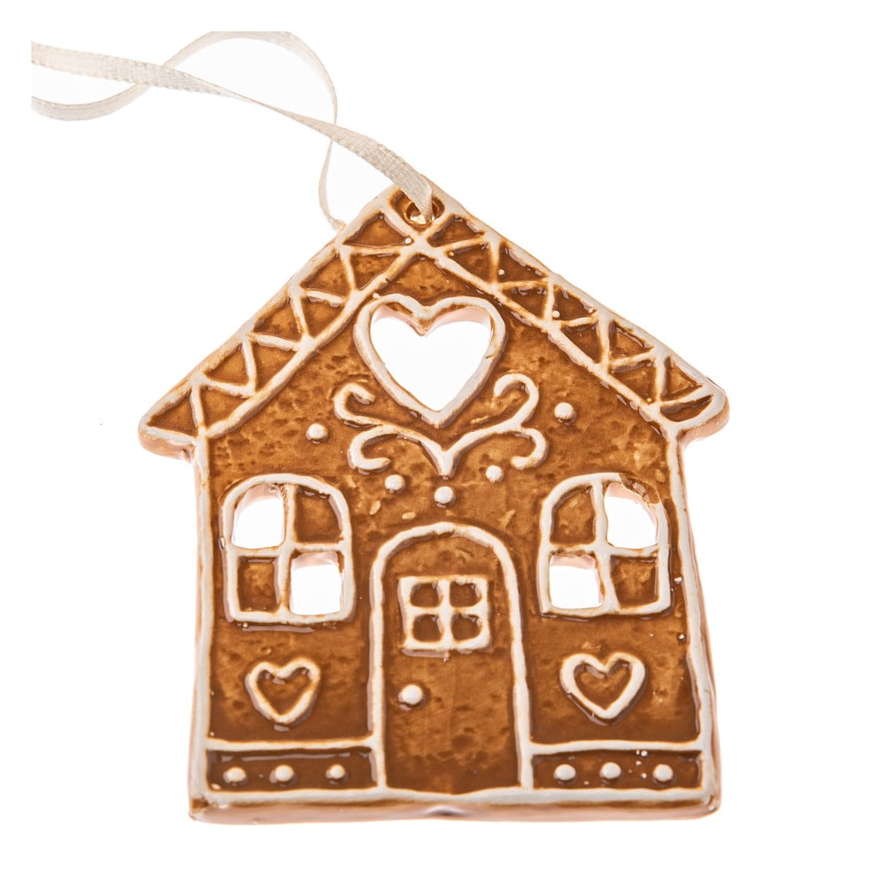 Keramická vianočná ozdoba 10 cm Gingerbread House – Dakls