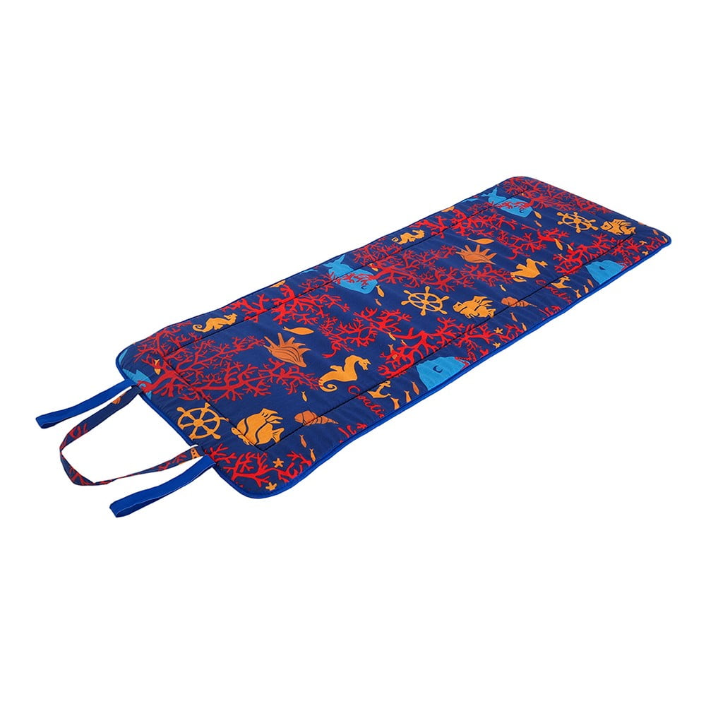 Červeno-modrý záhradný sedák na ležadlo 52x148 cm Seahorse – B.E.S.