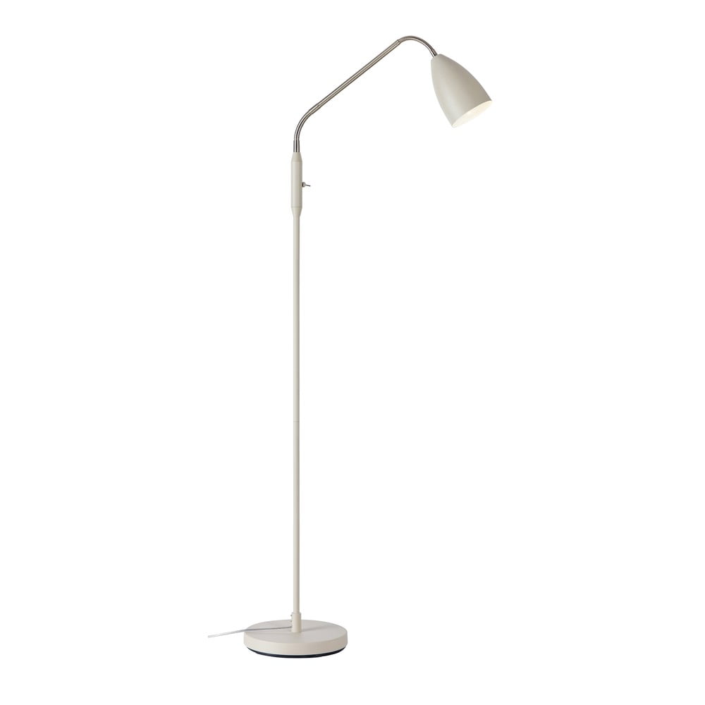 Béžová LED stmievateľná stojaca lampa s kovovým tienidlom (výška 140 cm) Patro – Markslöjd
