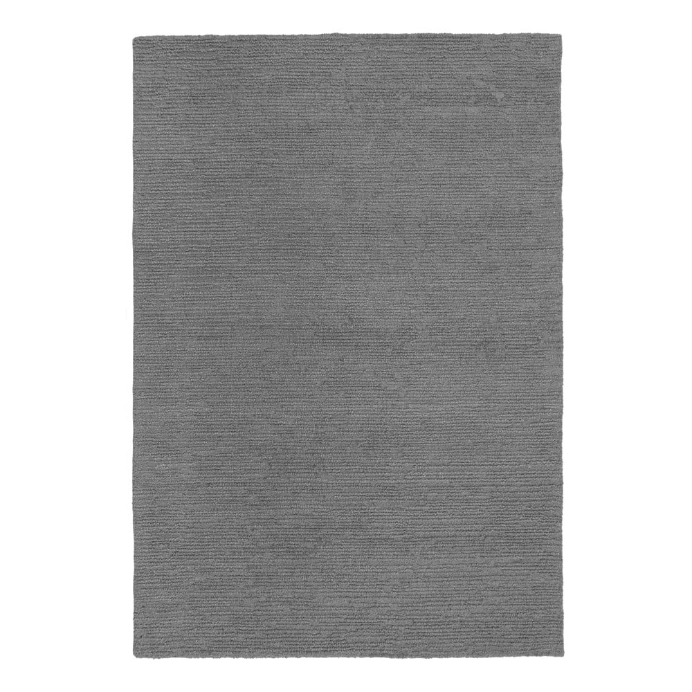 Sivý ručne tkaný vlnený koberec 120x170 cm Harris Boucle – Flair Rugs