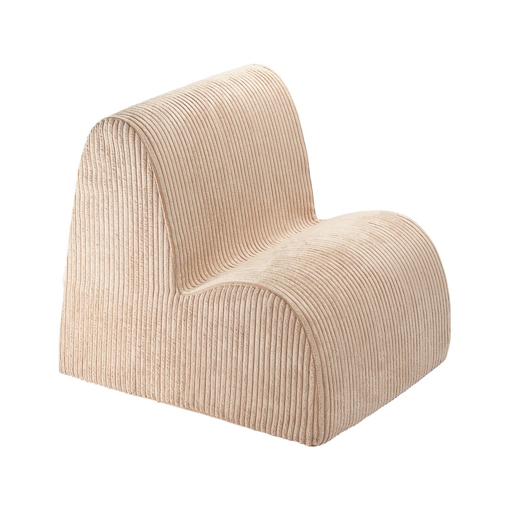 Svetlohnedé menčestrové detské kresielko Cloud – Wigiwama