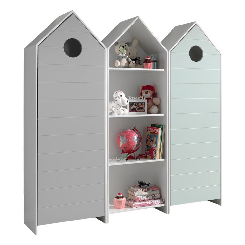 Otvorená detská šatníková skriňa 173x171