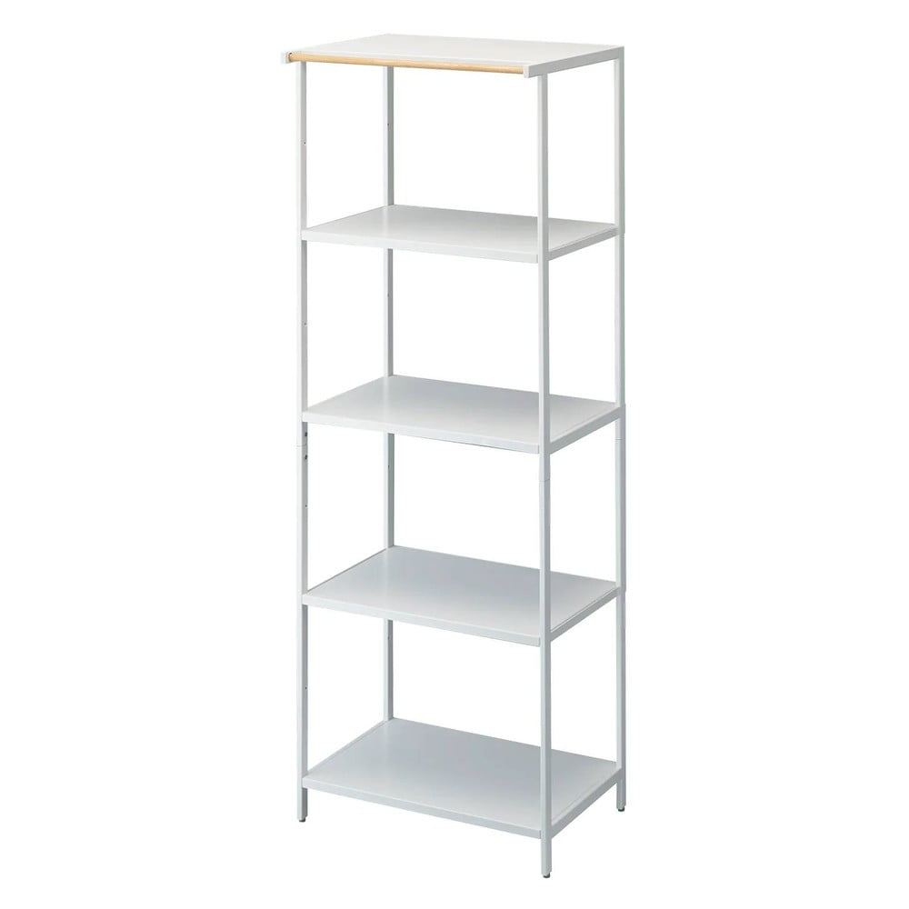 Matne biely oceľový regál 60x170x46