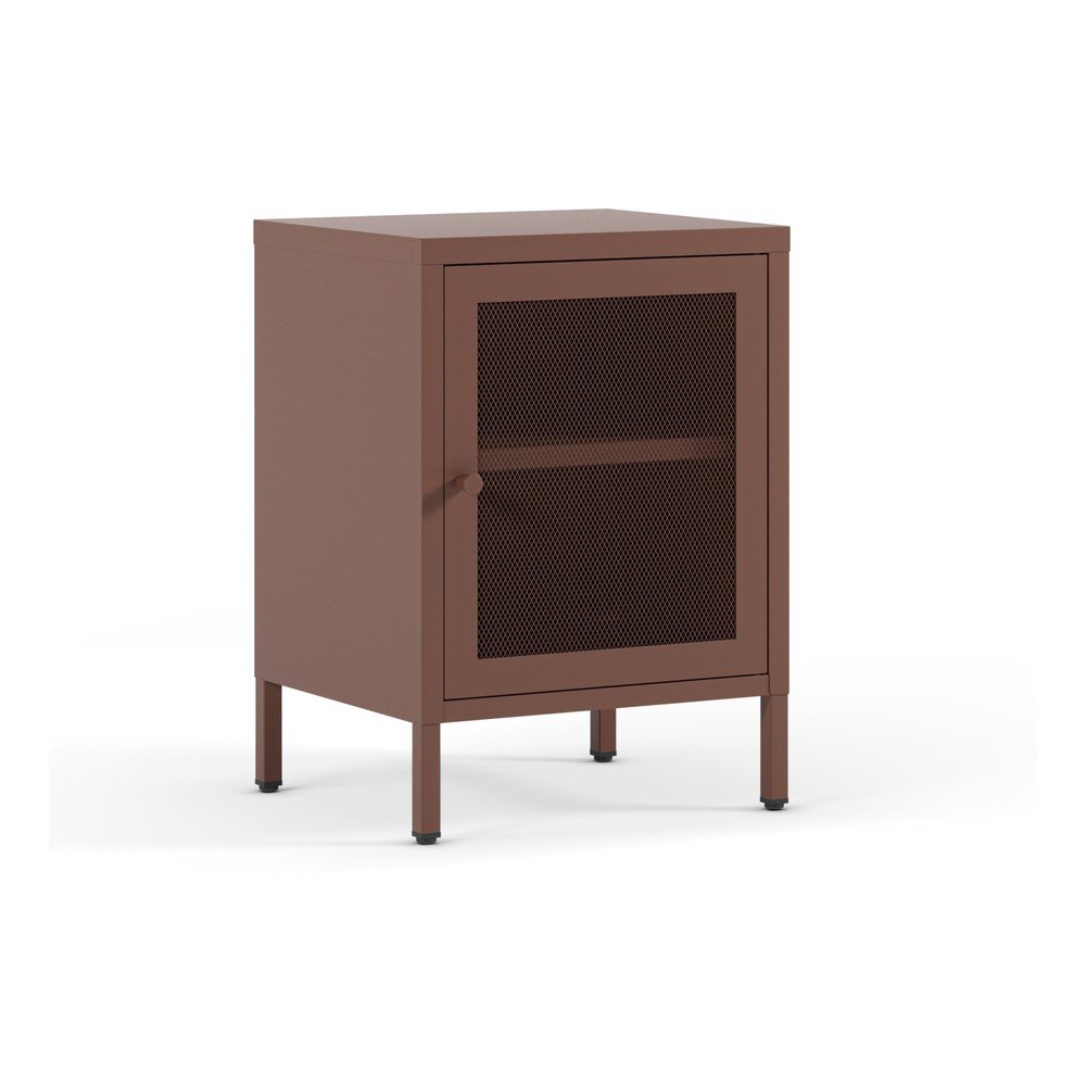 Vínovočervený nočný stolík Fayna – Marckeric