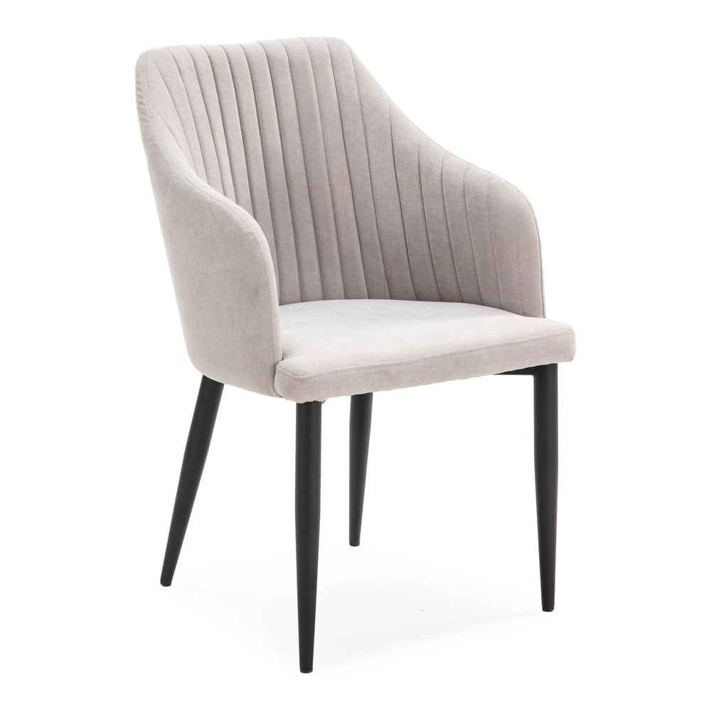 Svetlosivé čalúnené jedálenské kreslá v súprave 2 ks Nadi – Marckeric