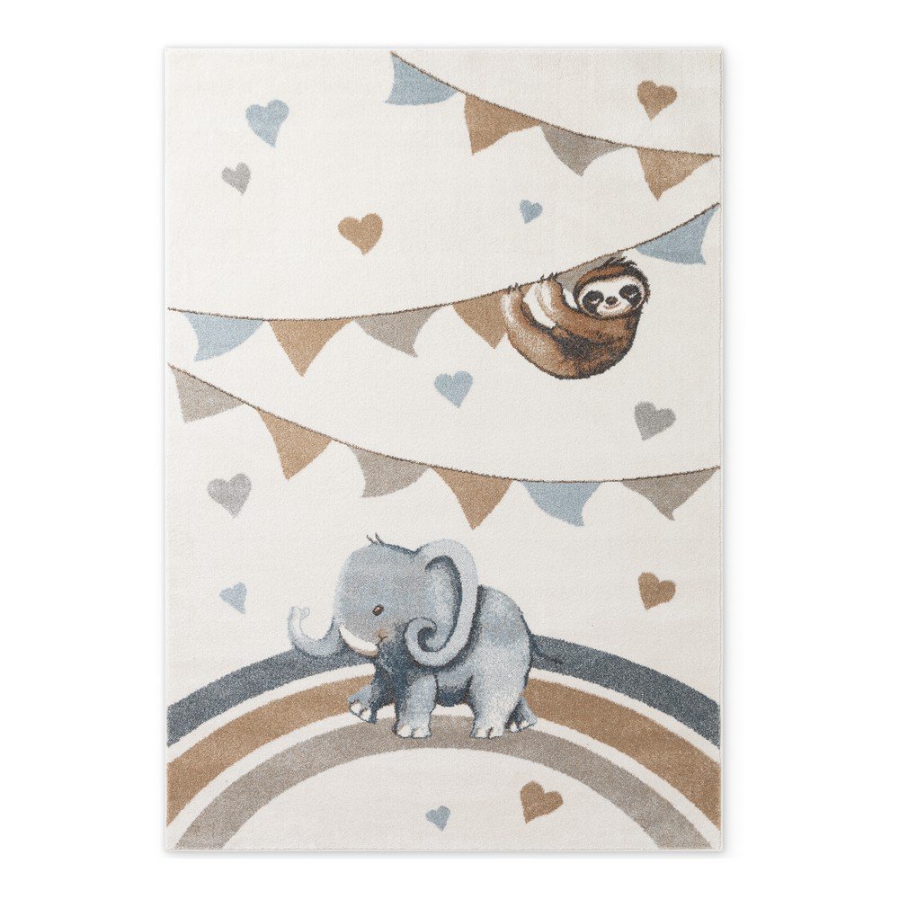 Krémový detský koberec 160x230 cm Walk like an Elephant Rainbow Party – Villeroy&Boch