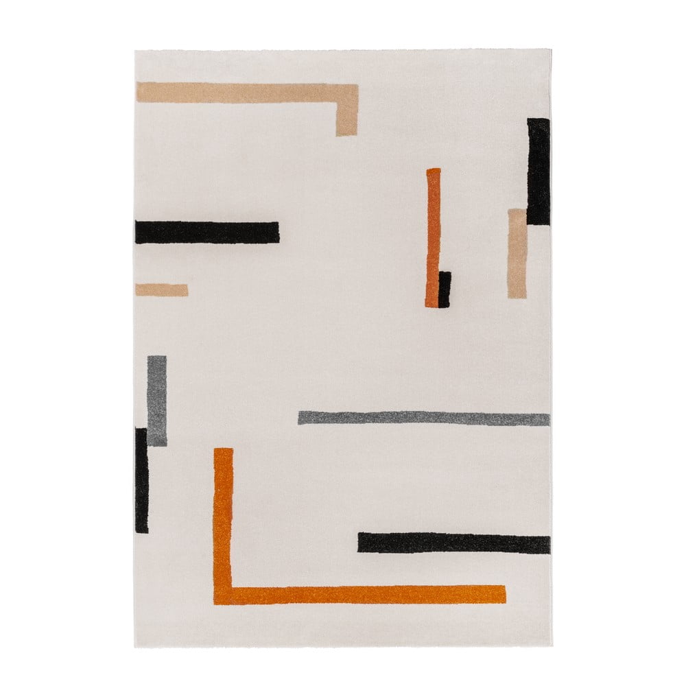 Oranžový/krémovobiely koberec 160x230 cm Linea – Universal