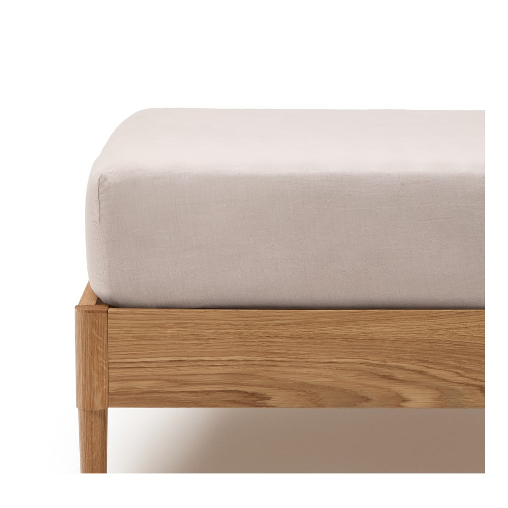 Napínacia bavlnená plachta taupe 180x200 cm Simmel – Kave Home