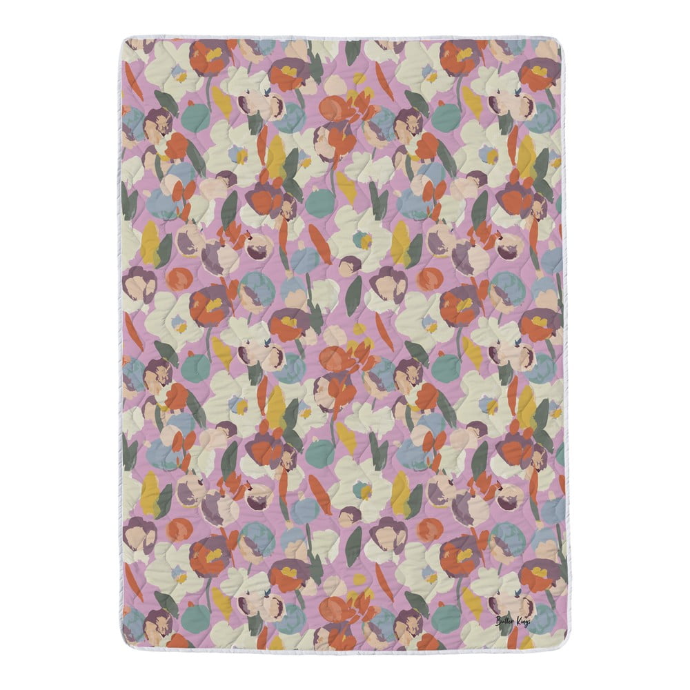 Prešívaná deka a obliečka na vankúš v súprave z bavlneného saténu 140x200 cm – Butter Kings