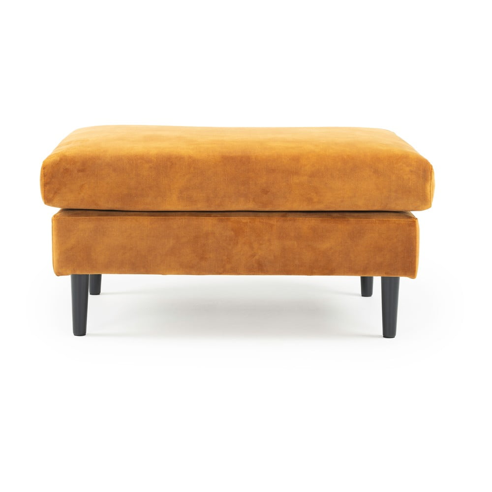 Žltá zamatová podnožka Adagio - Scandic