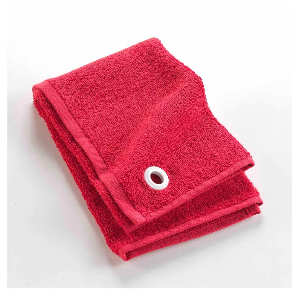 Červený froté bavlnený uterák 50x50 cm Cuistot – douceur d'intérieur