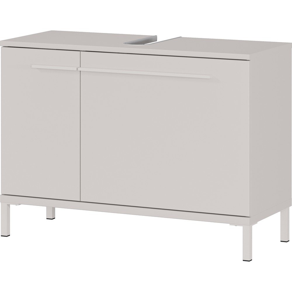 Krémovobiela matná skrinka pod umývadlo 80x59 cm Laurino – Germania