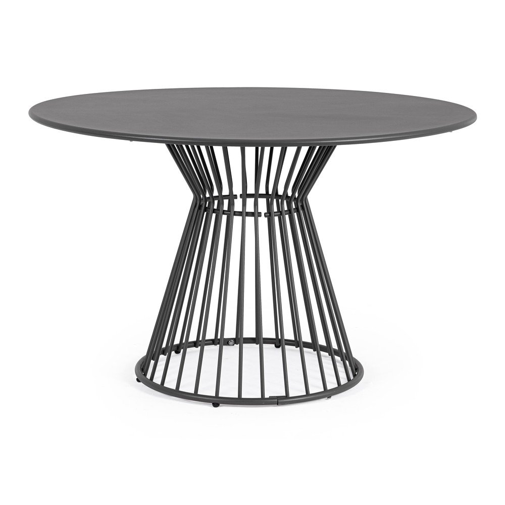 Oceľový okrúhly záhradný jedálenský stôl ø 120 cm Austin – Bizzotto