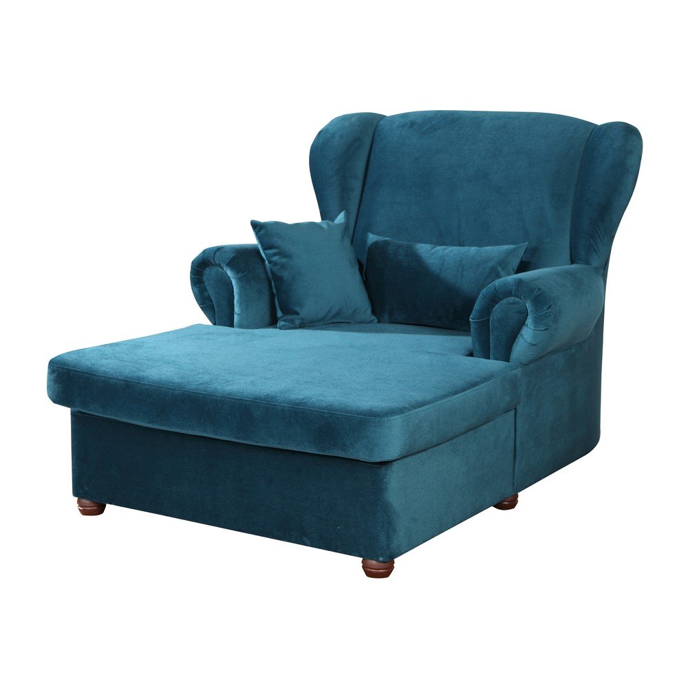 Modrá zamatová leňoška Lord – Ropez