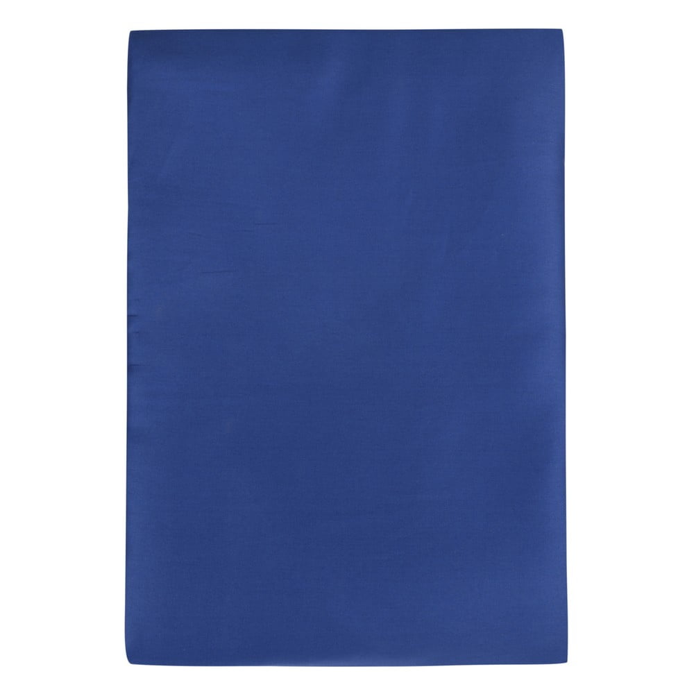 Tmavomodrá napínacia plachta z bavlneného saténu 140x200 cm – Mijolnir