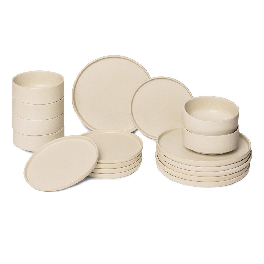 18-dielna súprava béžovej kameniny Bonami selection Malia