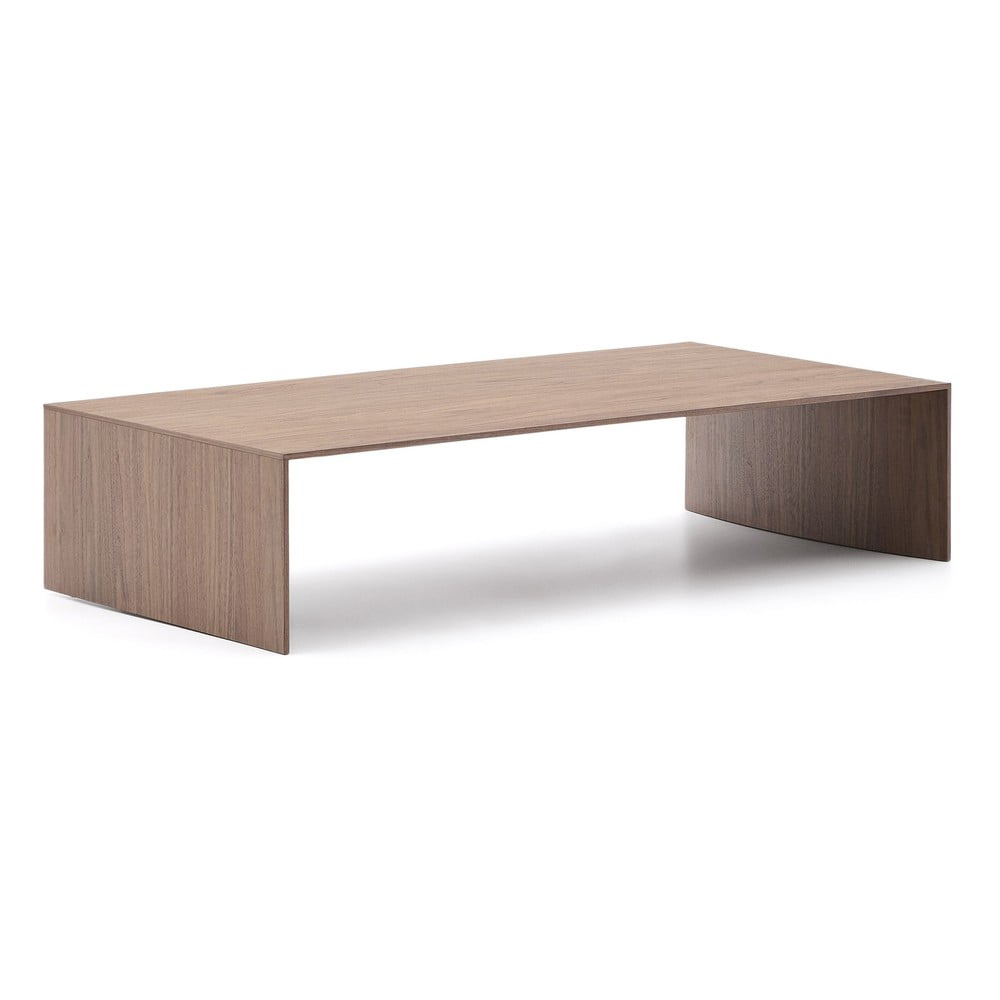 Konferenčný stolík v tmavoprírodnej farbe v dekore orecha 70x140 cm Litto – Kave Home