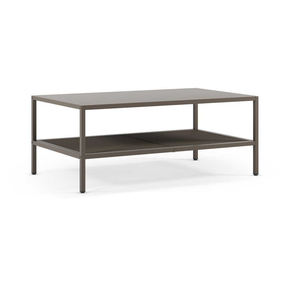 Sivý kovový konferenčný stolík 60x100 cm Fayna – Marckeric