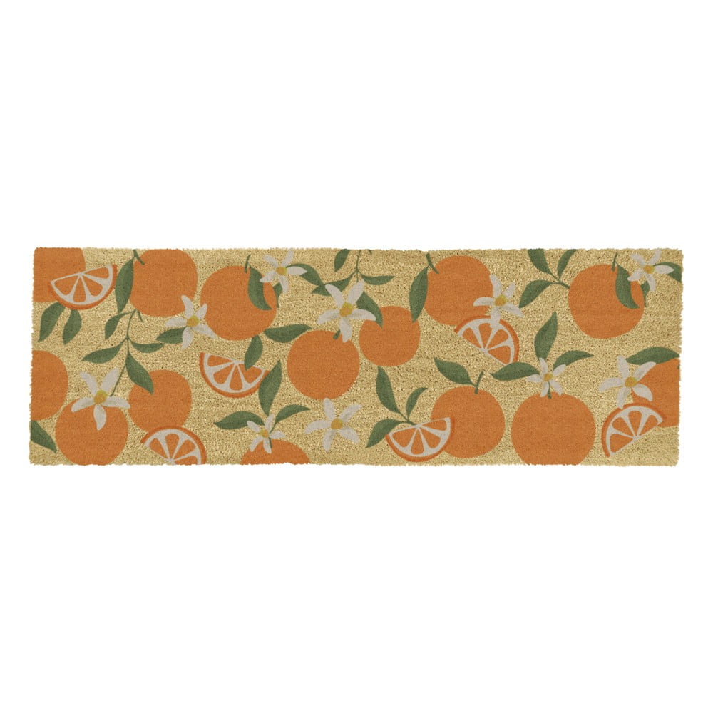 Rohožka z kokosového vlákna 40x120 cm Orange – Artsy Doormats