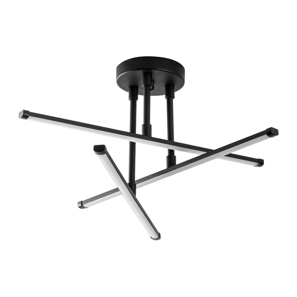 Čierne LED stropné svietidlo 26x51 cm Umut – Opviq lights