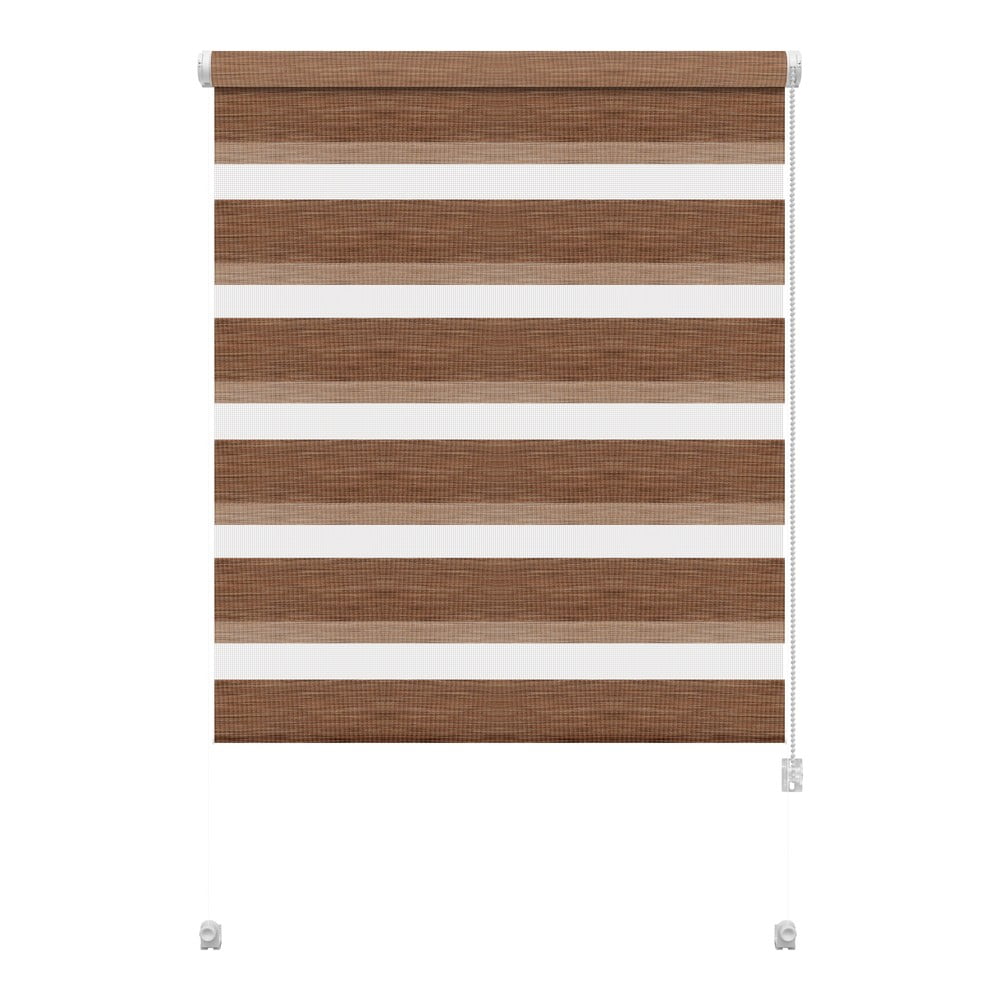 Hnedá roleta deň a noc 57x150 cm Zebra Natur – Gardinia