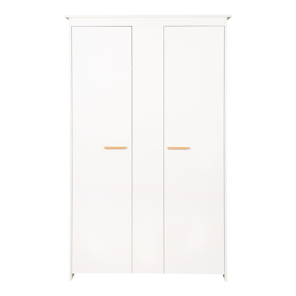 Biela detská šatníková skriňa 119x190x52 cm Anton – Roba