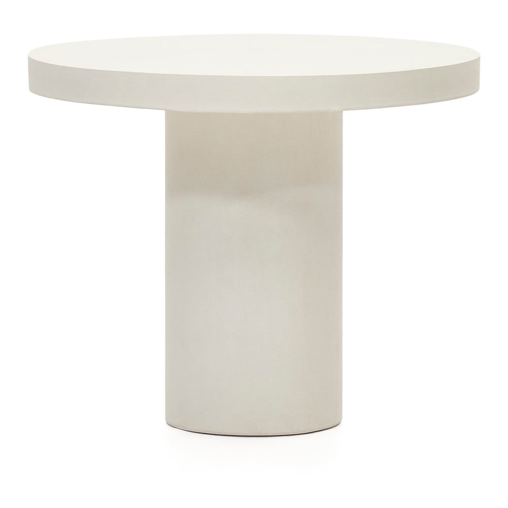 Betónový okrúhly záhradný jedálenský stôl ø 90 cm Aiguablava – Kave Home